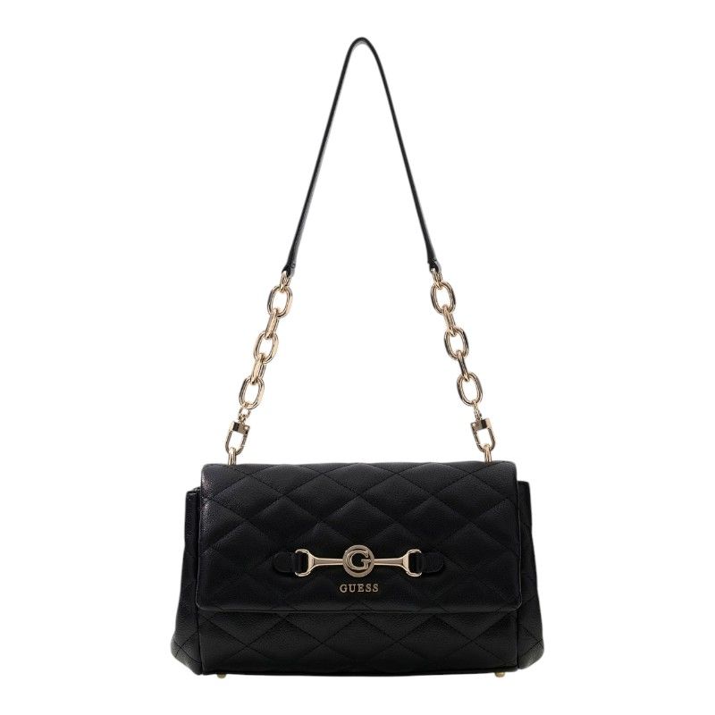 Guess - Frances Flap Shoulder Bag - Zwart