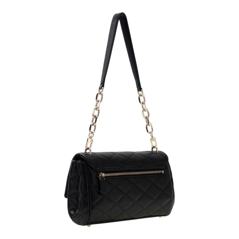 Guess - Frances Flap Shoulder Bag - Zwart