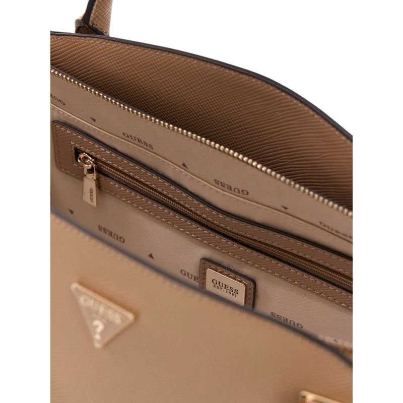Guess - Gilda 3 Comp Satchel - Beige