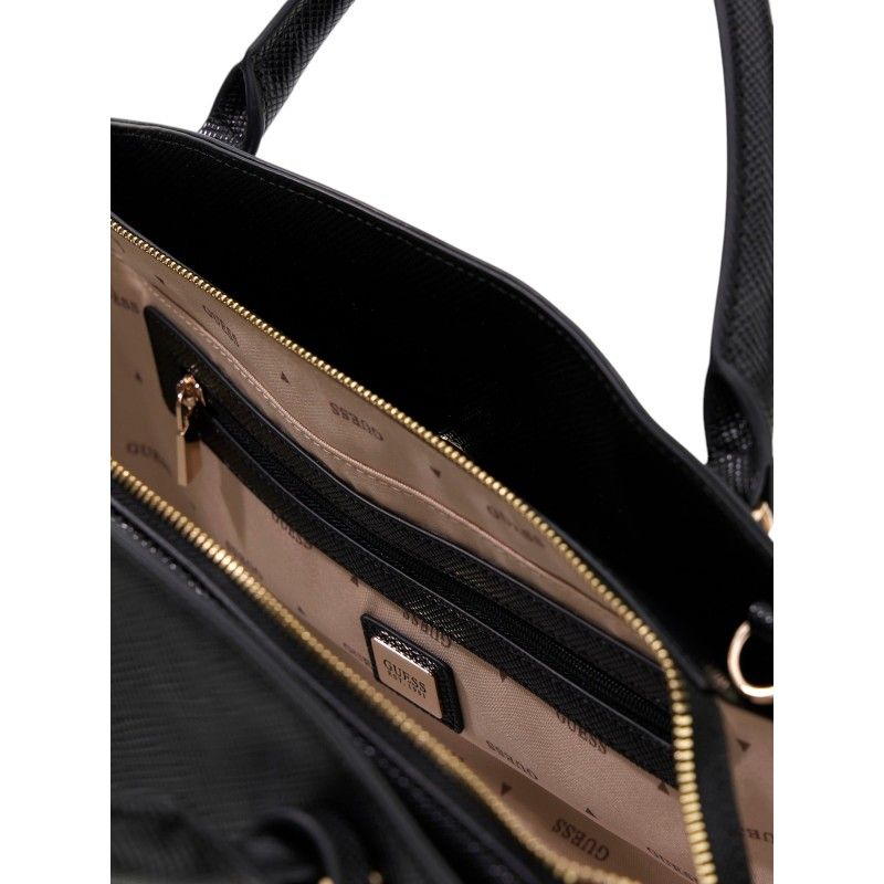 Guess - Gilda 3 Comp Satchel - Zwart