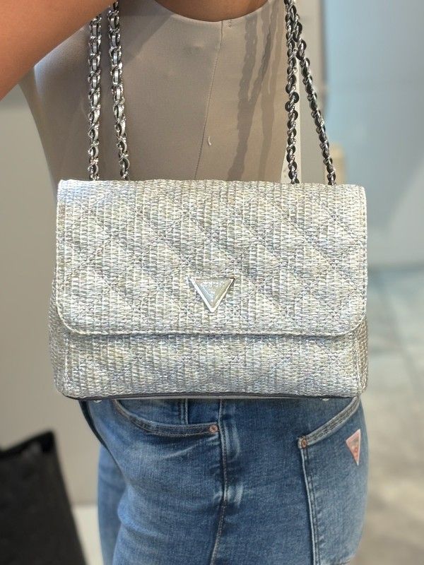 Guess - Giully II 2 Comp Cnvrtble Flap - Zilver