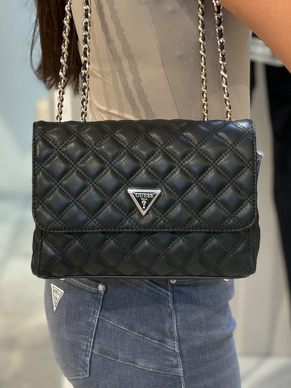 Guess - Giully II 2 Comp Cnvrtble Flap - Zwart