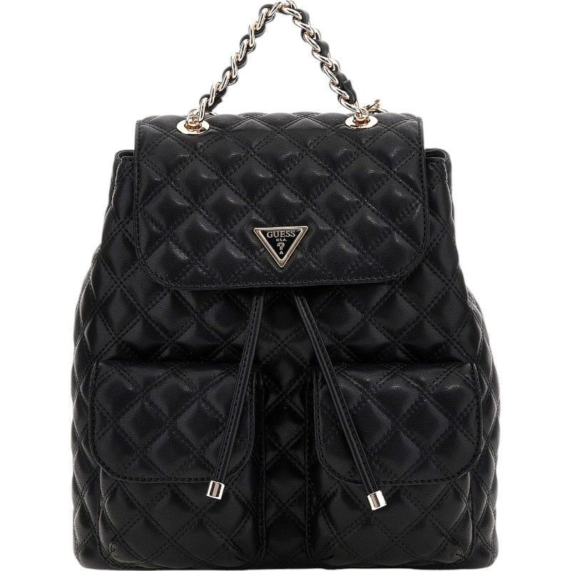 Guess - Giully II Flap Backpack - Zwart