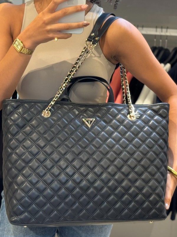 Guess - Giully II Large 2 In 1 Tote - Zwart