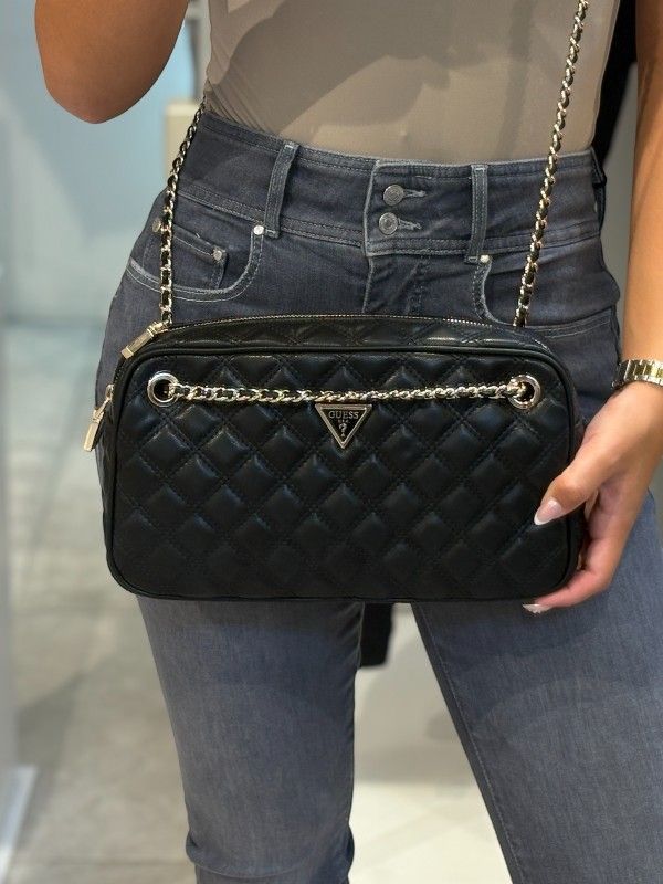 Guess - Giully II Shoulder Satchel - Zwart