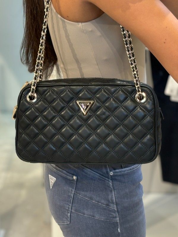 Guess - Giully II Shoulder Satchel - Zwart