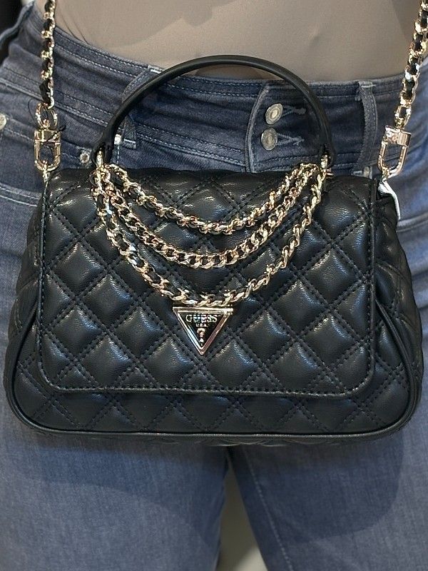 Guess - Giully II Top Handle Flap - Zwart