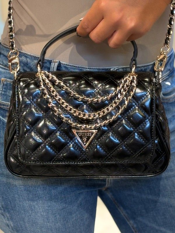 Guess - Giully II Top Handle Flap - Zwart