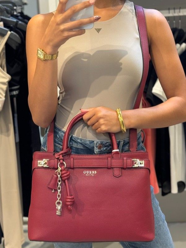 Guess - Gregoria Lrg Gfriend Satchel - Rood