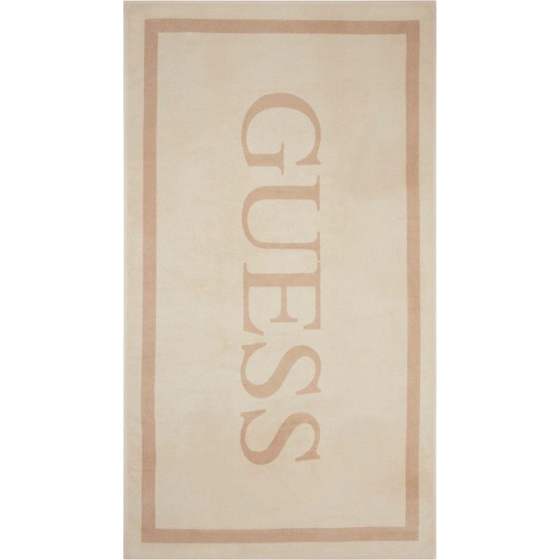 Guess - Towel Jacquard Guess Frame - Beige