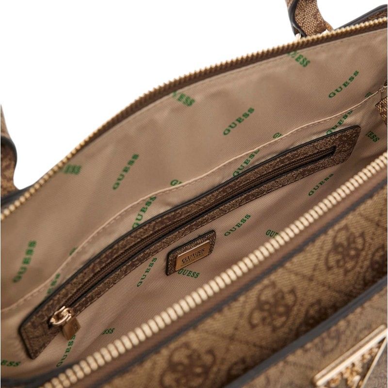 Guess - Eco Erica 2 Comp Satchel - Beige