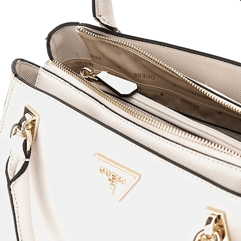 Guess - Noelle Luxury Satchel - Beige