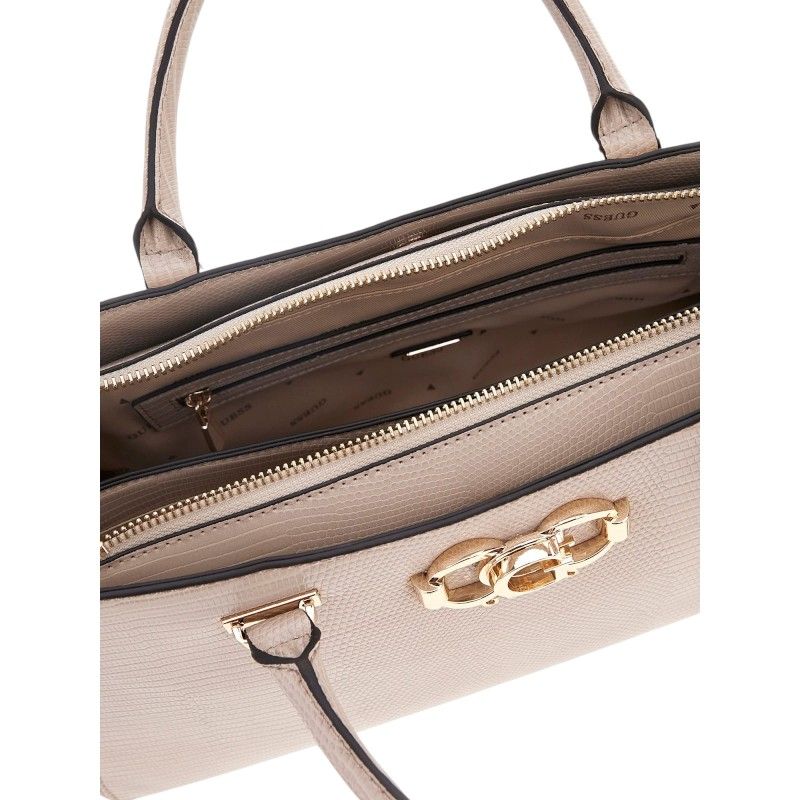 Guess - Salinge Luxury Satchel - Beige
