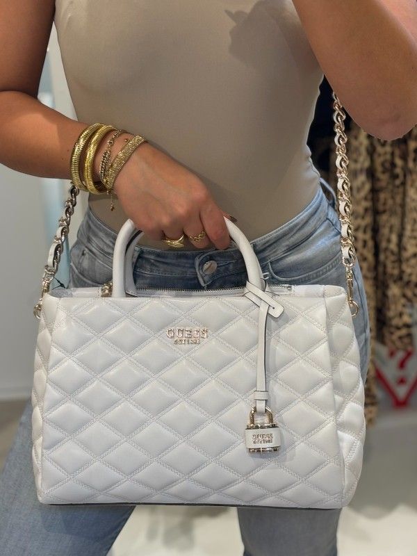 Guess - Tamsin Society Satchel - Wit