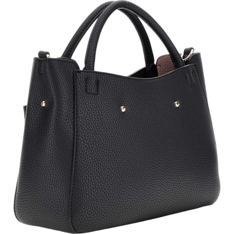 Guess - Brenton Sml Girlfriend Satchel - Zwart