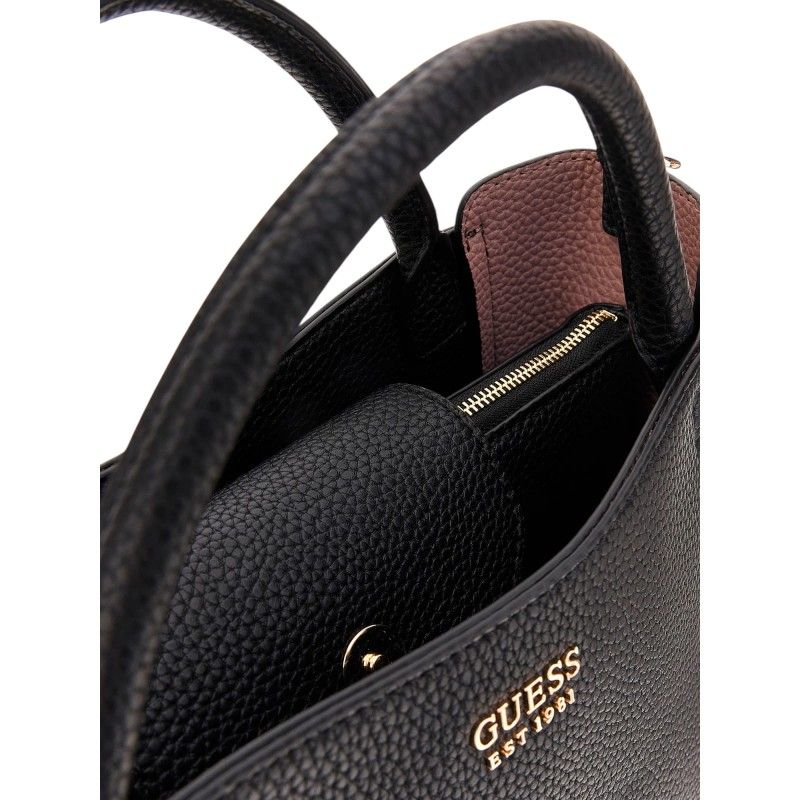 Guess - Brenton Sml Girlfriend Satchel - Zwart
