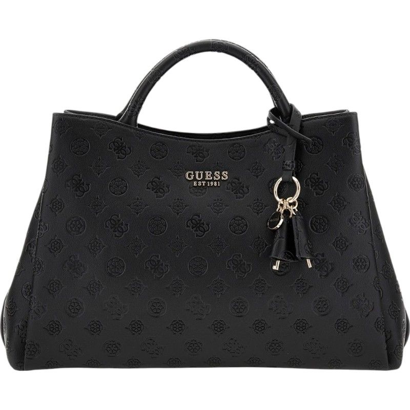 Guess - Phoebe Lrg Girlfriend Satchel - Zwart
