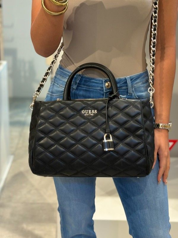 Guess - Tamsin Society Satchel - Zwart