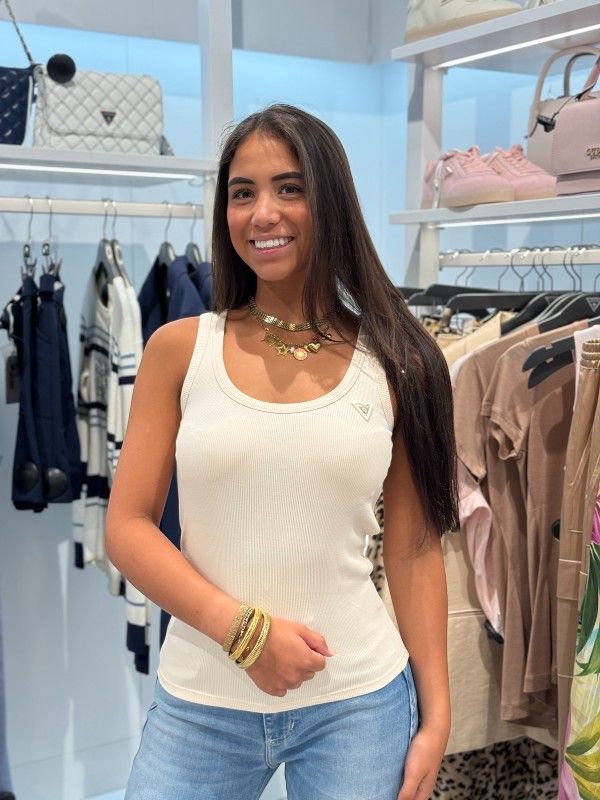 Guess Active - Colette Rib Tank - Beige