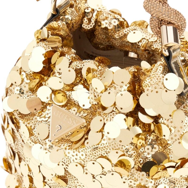 Guess - Holiday Shine Mini Pouch - Goud