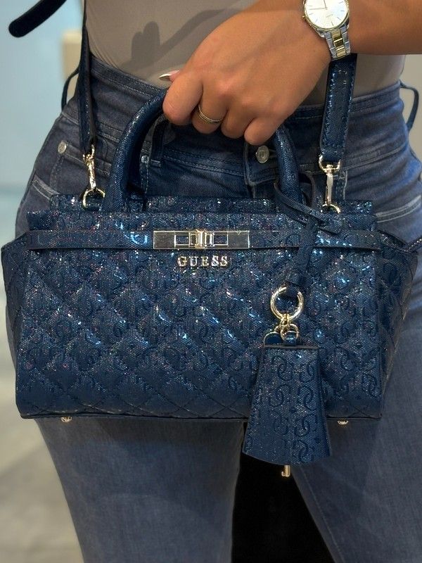 Guess - Idra Small Satchel - Blauw