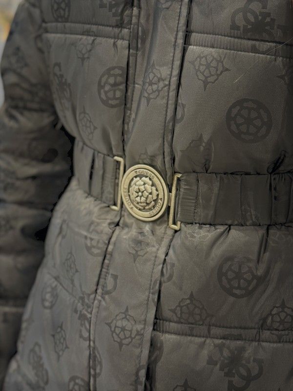 Guess - Imma Logo Midi Puffer - Zwart