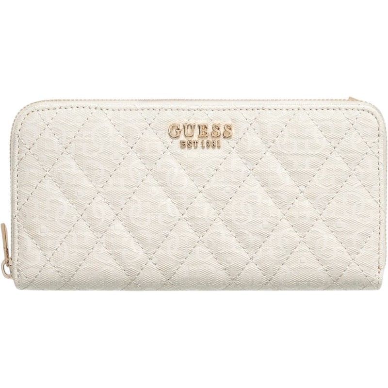 Guess - Isemay Slg Large Zip Around - Wit