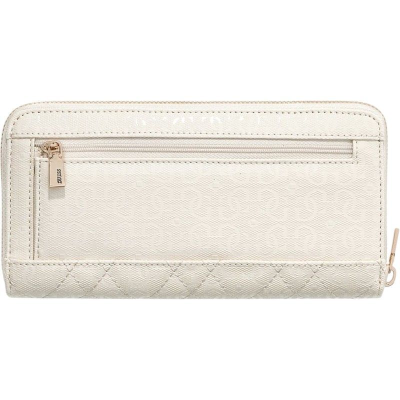 Guess - Isemay Slg Large Zip Around - Wit