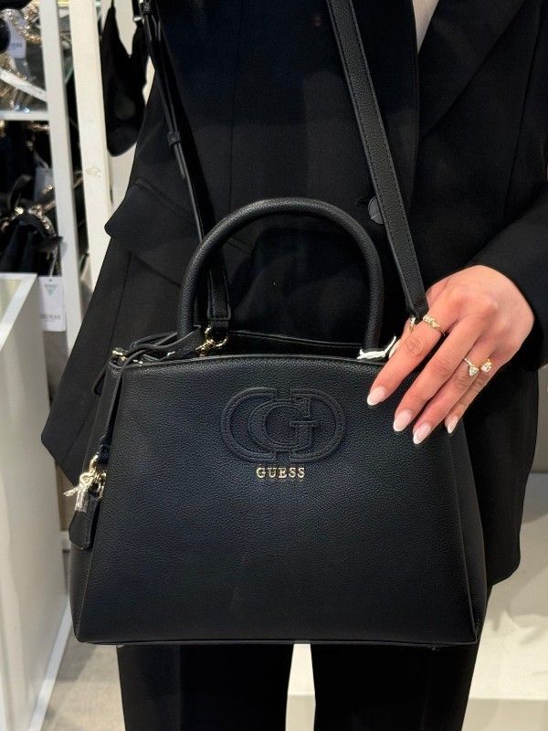 Guess - Isola 3 Comp Satchel - Zwart