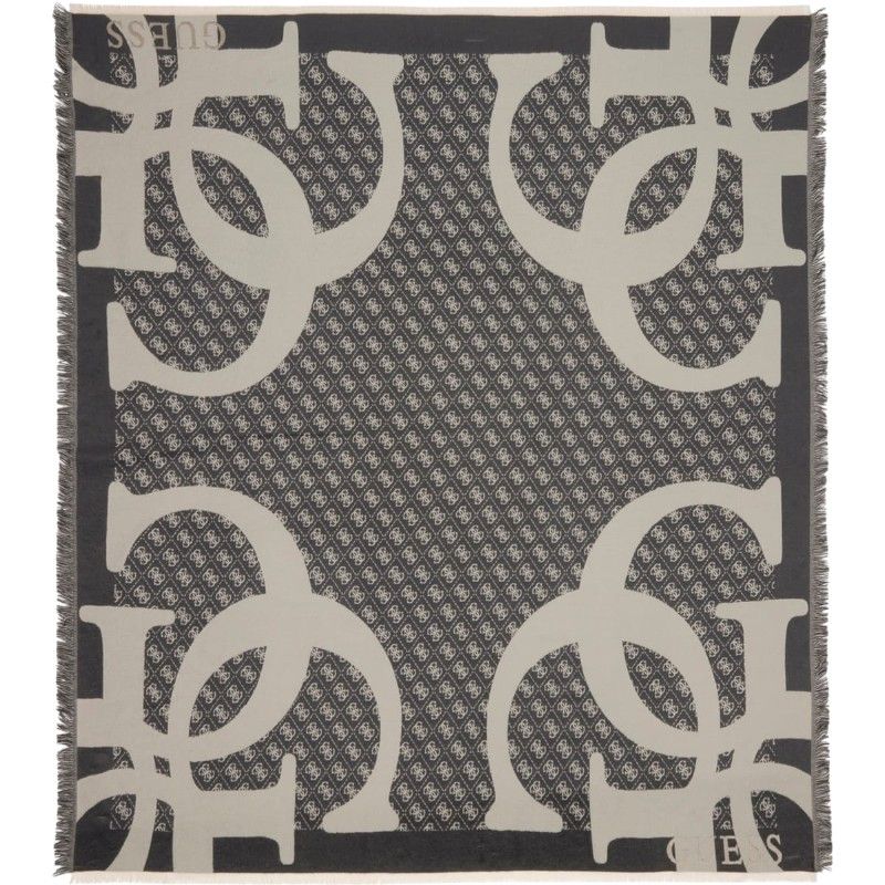 Guess - Jacquard Kefiah 135x135 - Zwart