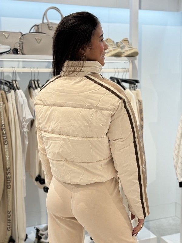 Guess Active - Jean Puffer Jacket - Beige