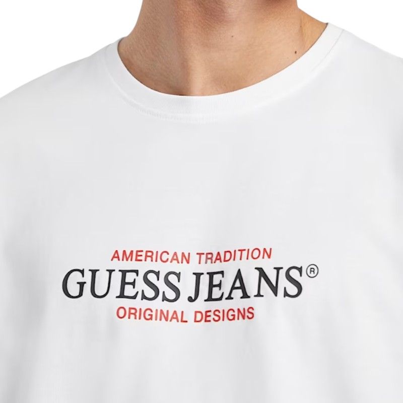 Guess Jeans - Gj Ss Cn Reg American Trad Tee - Wit