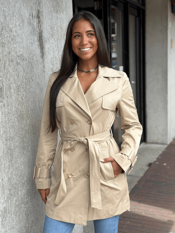 Guess - Juliane Trench Double Collar - Beige