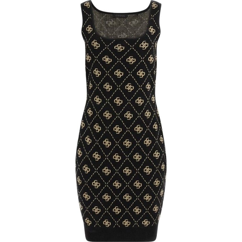 Guess - Sarah 4G Sl Dress Swtr - Zwart