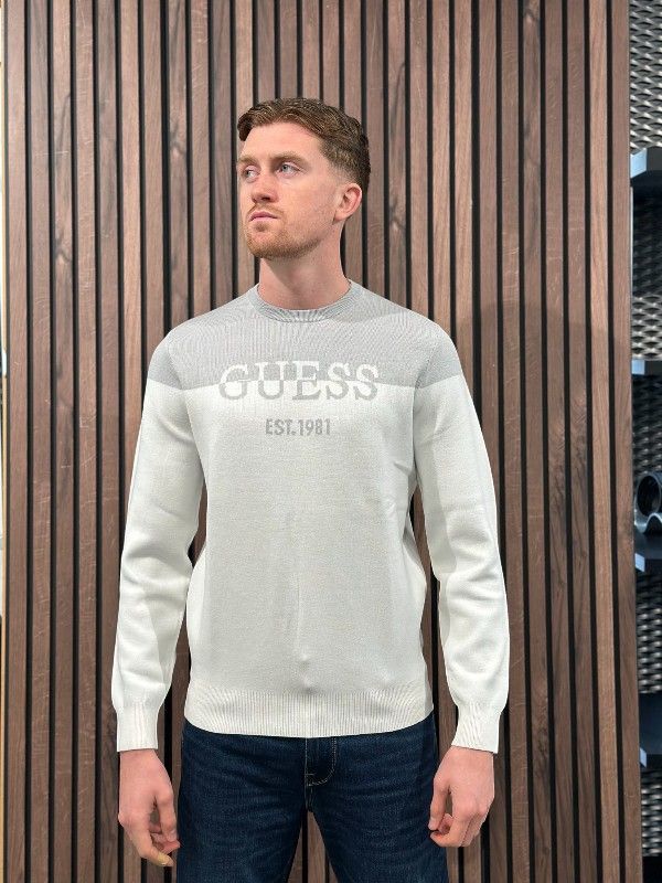 Guess - Kantu Cn Blocking Logo Swtr - Wit