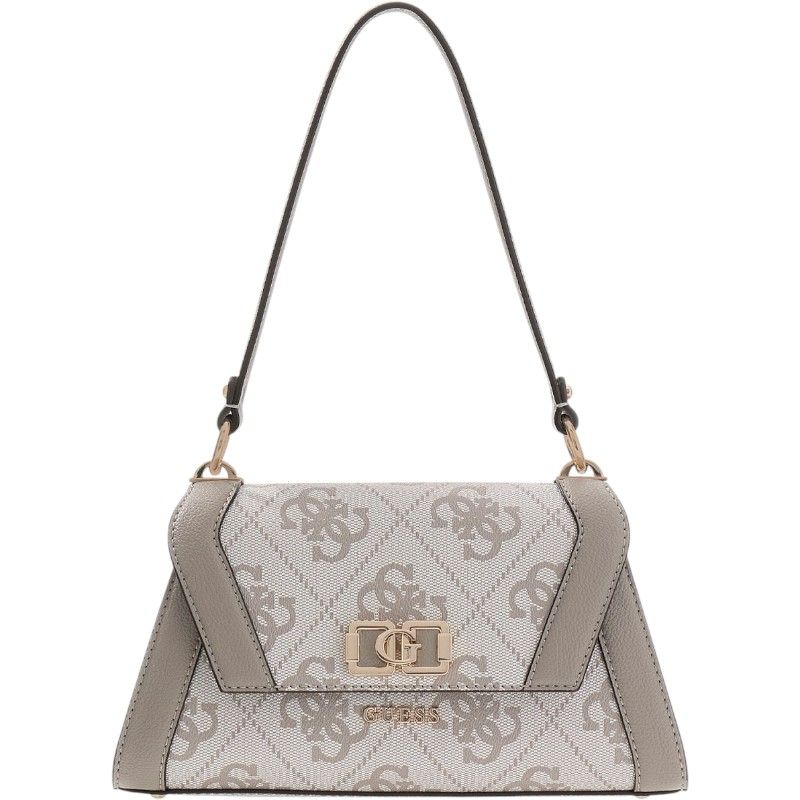 Guess - Karnilla Logo Flap Shldr Bag - Beige