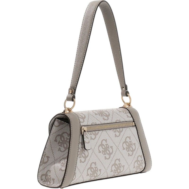 Guess - Karnilla Logo Flap Shldr Bag - Beige