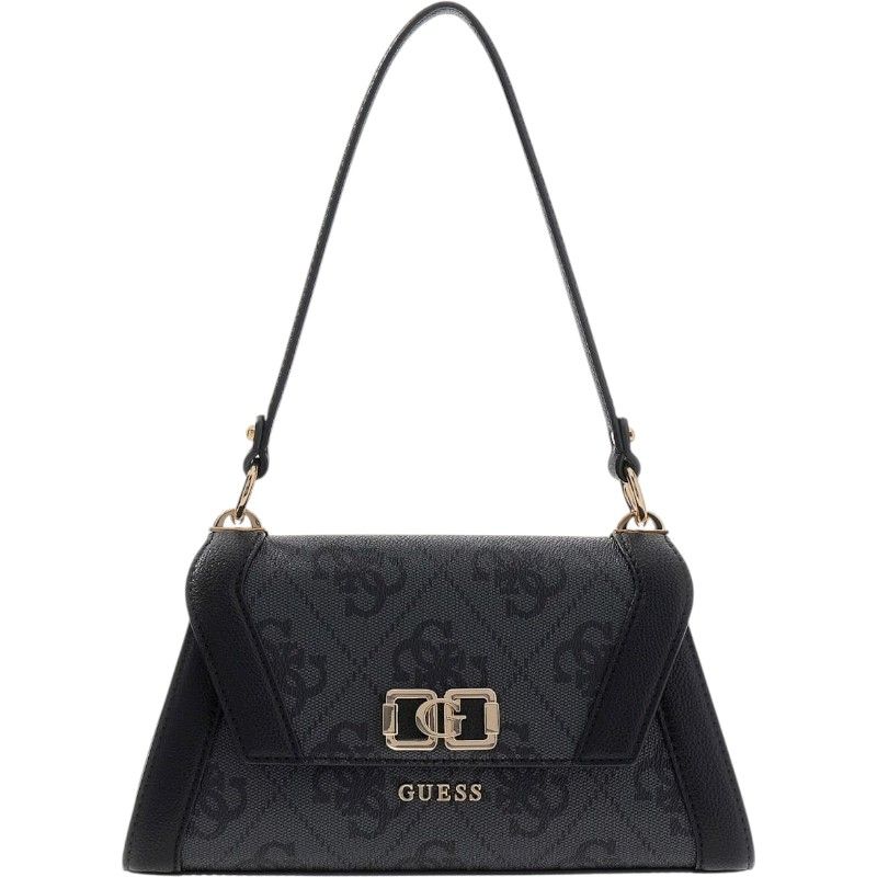Guess - Karnilla Logo Flap Shldr Bag - Zwart