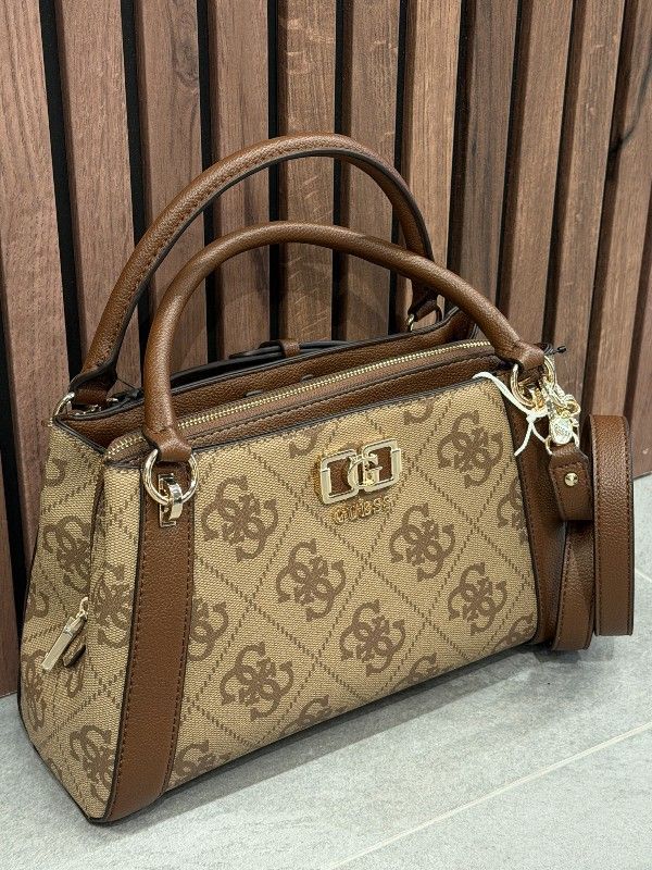 Guess - Karnilla Logo Gfriend Satchel - Bruin