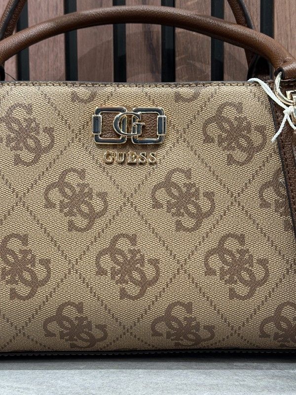 Guess - Karnilla Logo Gfriend Satchel - Bruin