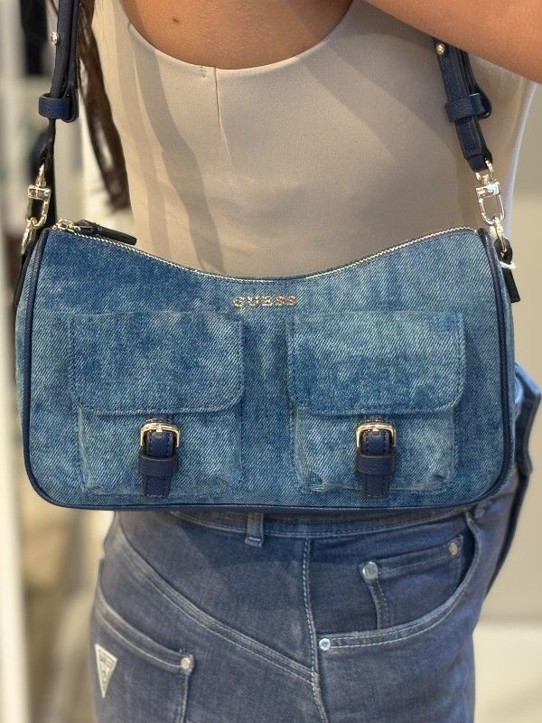 Guess - Kassie Convertible Shldr Bag - Blauw
