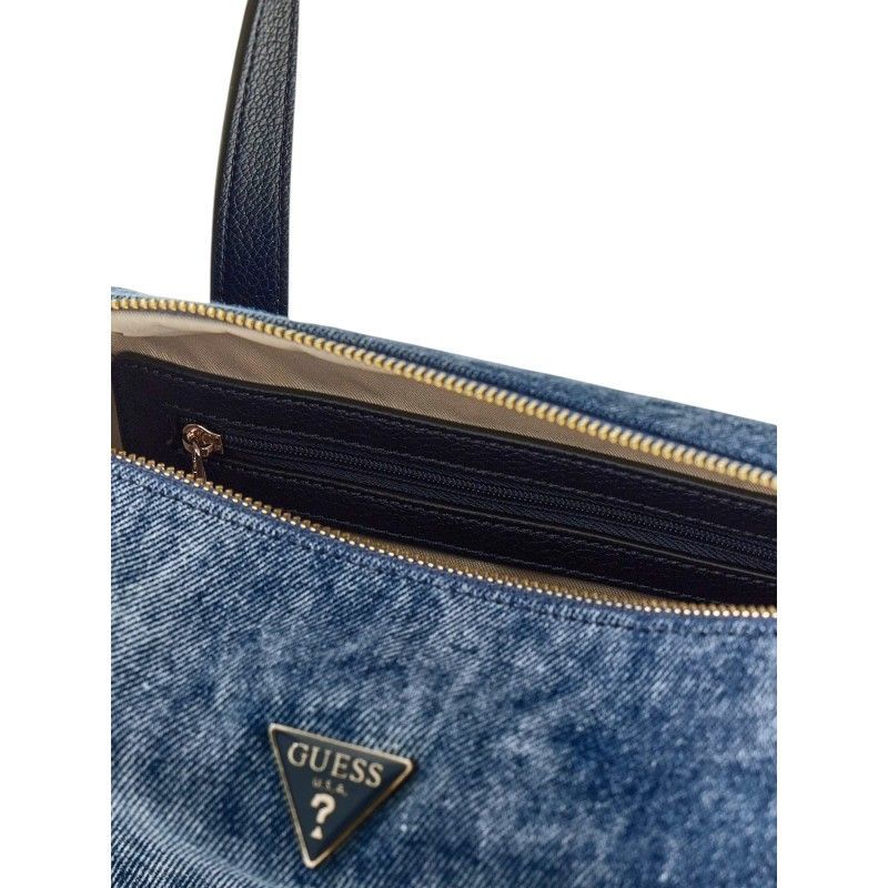 Guess - Kassie Small Box Satchel - Blauw