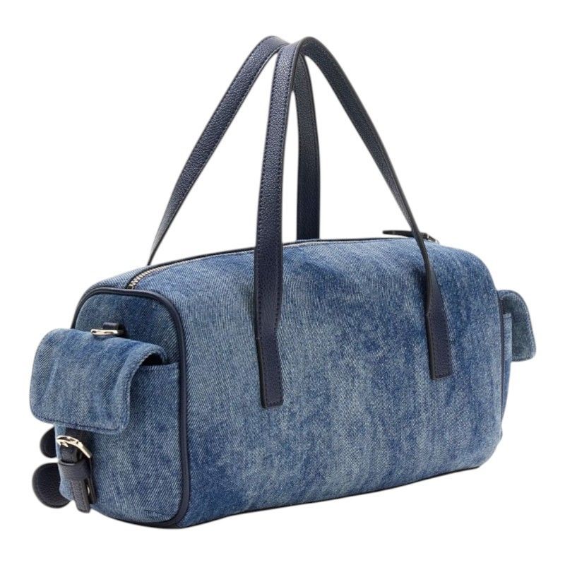 Guess - Kassie Small Box Satchel - Blauw