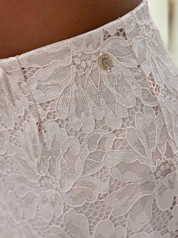 Guess - Katrina Midi Lace Skirt - Roze