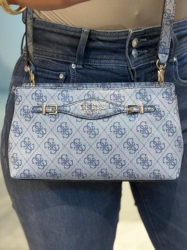 Guess - Katya Crossbody Top Zip - Blauw