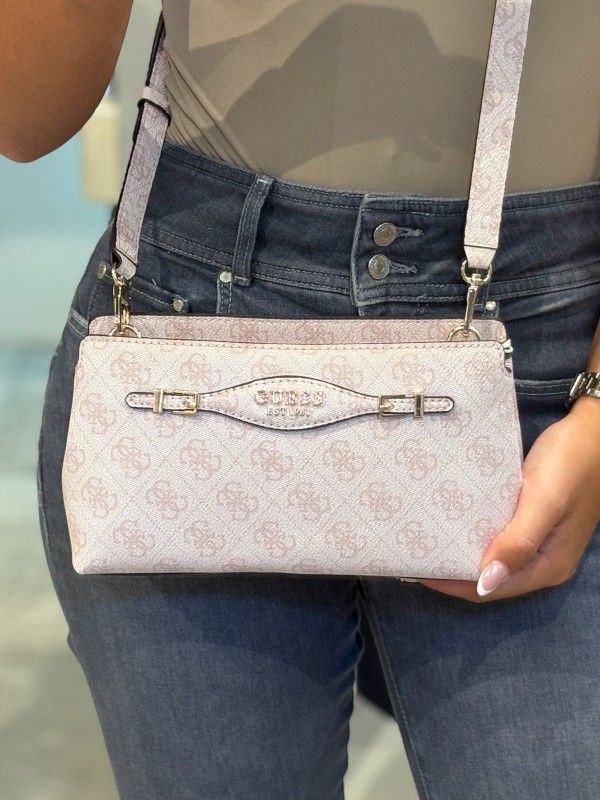 Guess - Katya Crossbody Top Zip - Roze