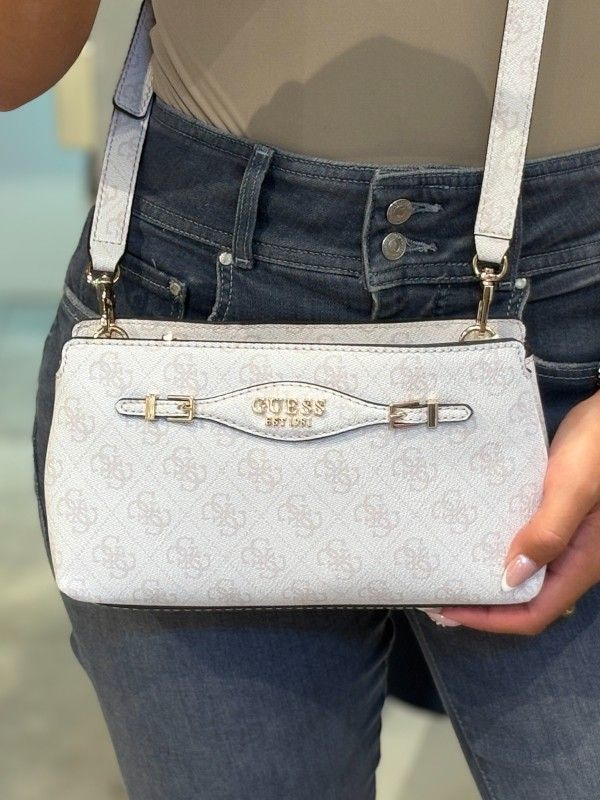 Guess - Katya Crossbody Top Zip - Wit