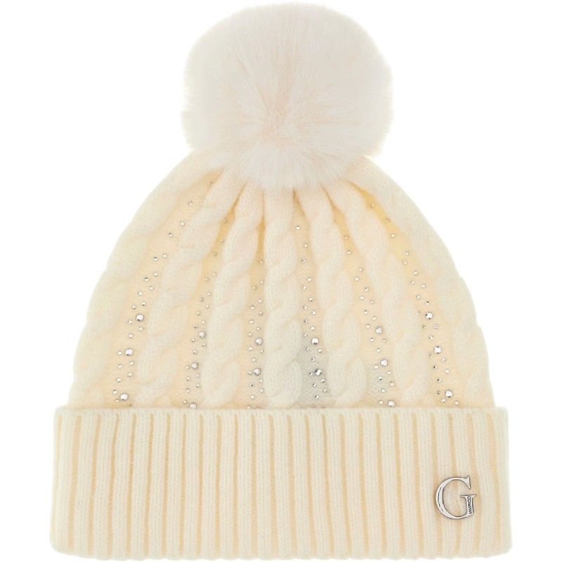 Guess - Knitted Beanie - Wit