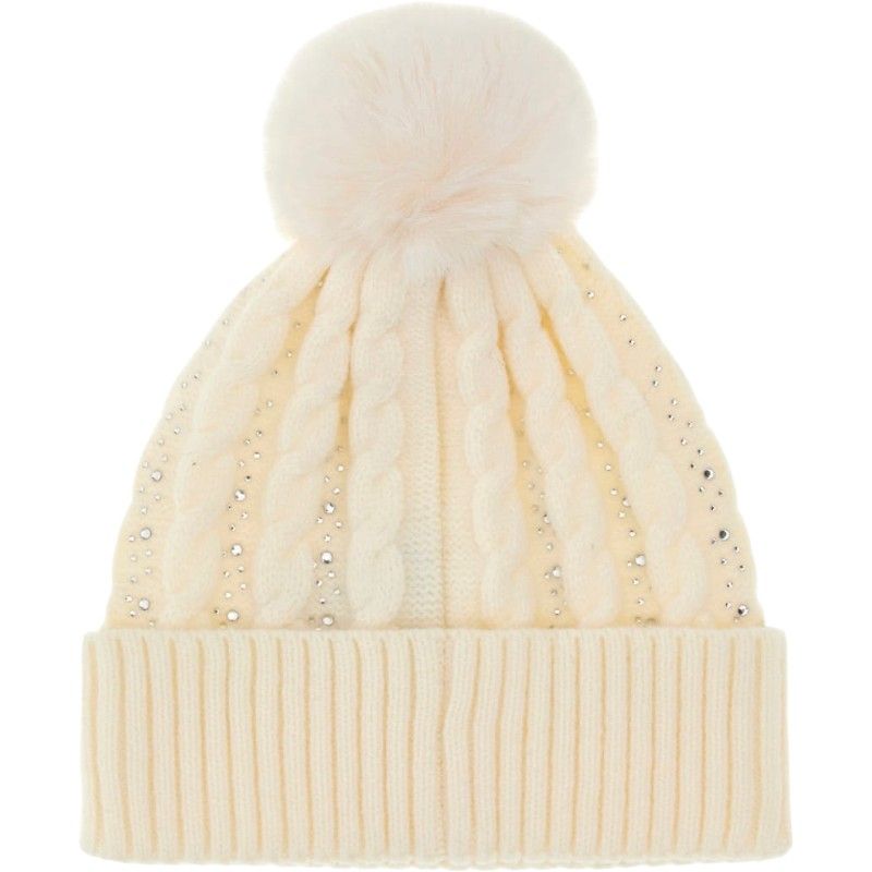 Guess - Knitted Beanie - Wit