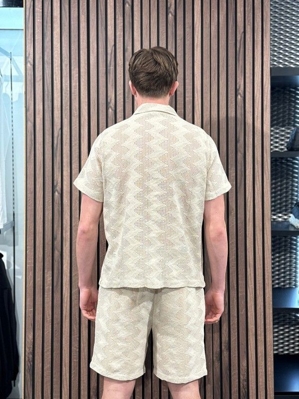 Guess - Lattice Knit Short - Beige